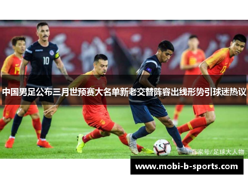 中国男足公布三月世预赛大名单新老交替阵容出线形势引球迷热议 中国男足公布三月世预赛大名单新老交替阵容出线形势引球迷热议